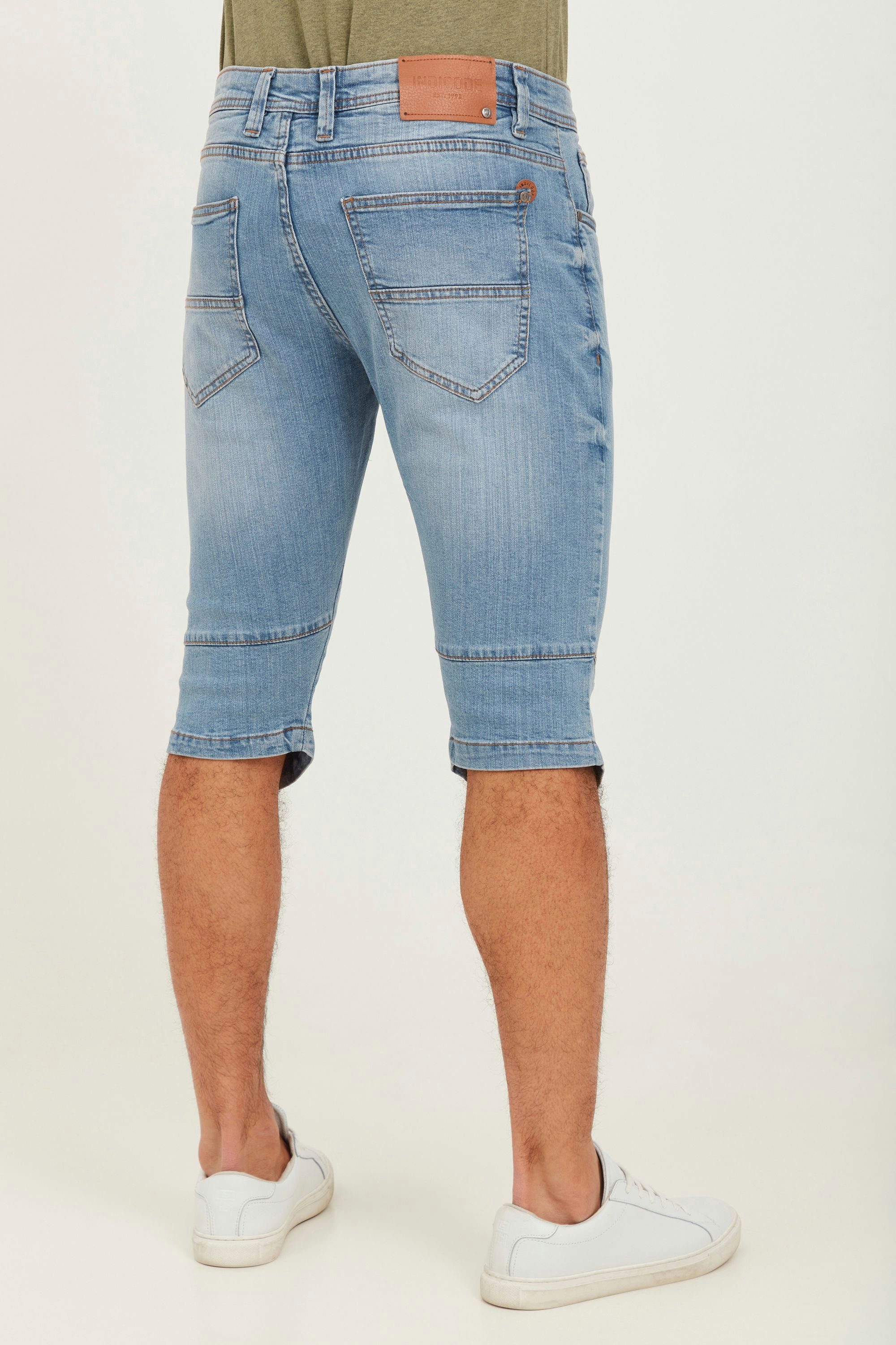 Indicode Jeansshorts IDQuince Blue Wash (1014)