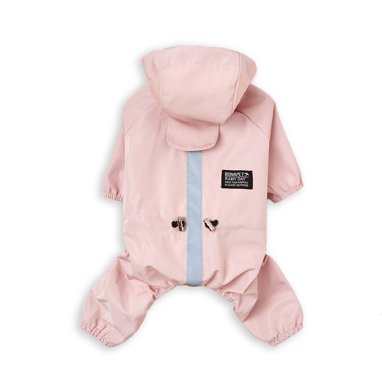 Monkimau Tierjacke Regenmantel Hund in pink - XXL