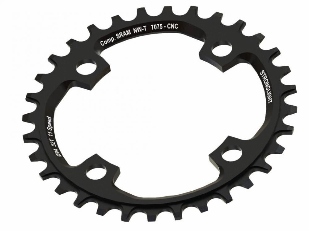 Kettenschaltung Kettenblatt Stronglight MTB Sram 1x11 für X01 4-Arm 34Z sw LK 94mm