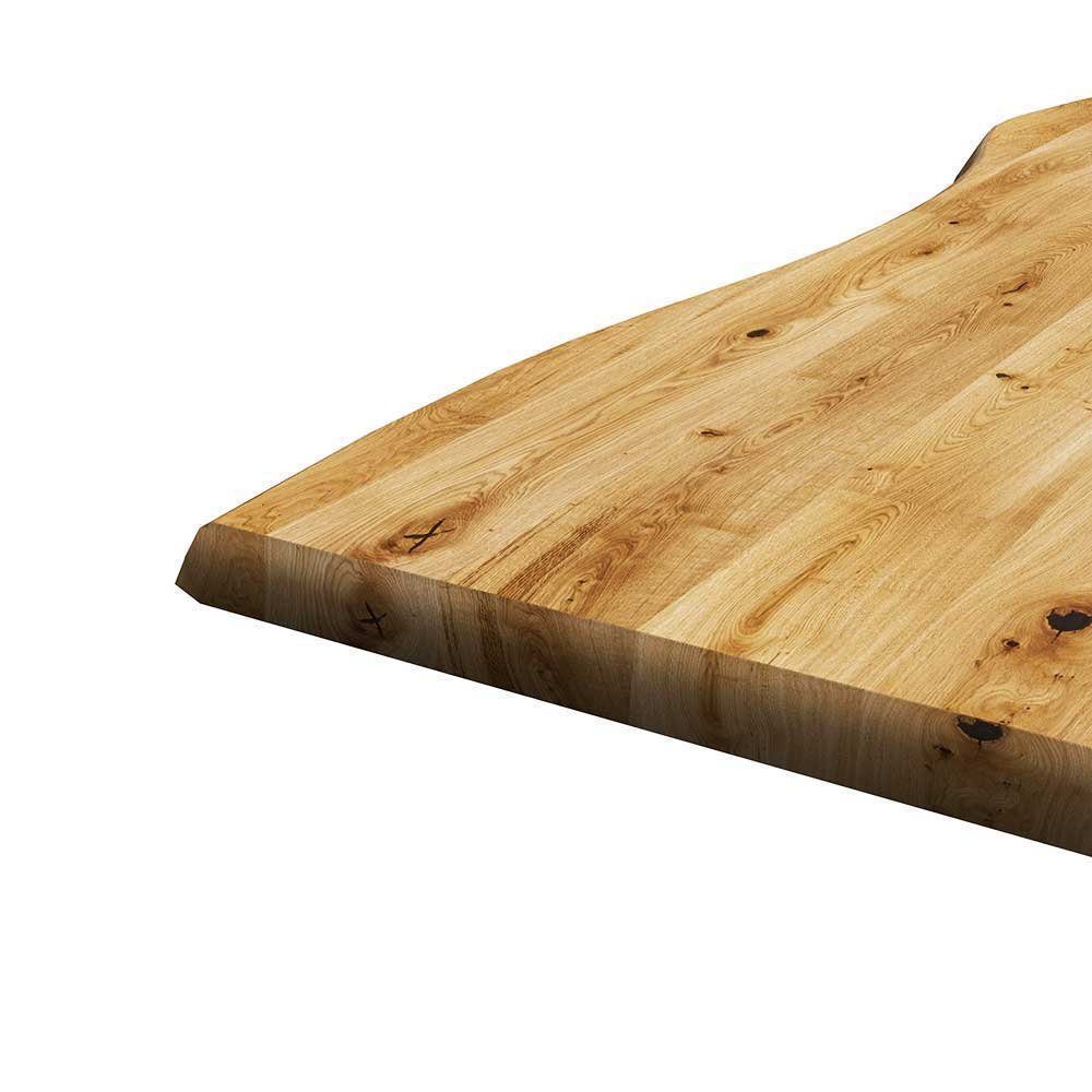 Pharao24 Baumkante Volodas, Massivholz, mit aus Baumkantentisch