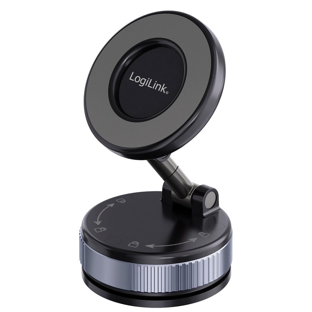LogiLink Handy-Halterung LogiLink AA0198 Handy Ständer Schwarz, Aluminium