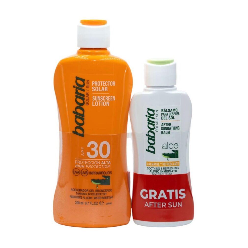 babaria Sonnenschutzpflege Babaria Aloe Sonnenschutz SPF30 + After Sun Conditioner 1U