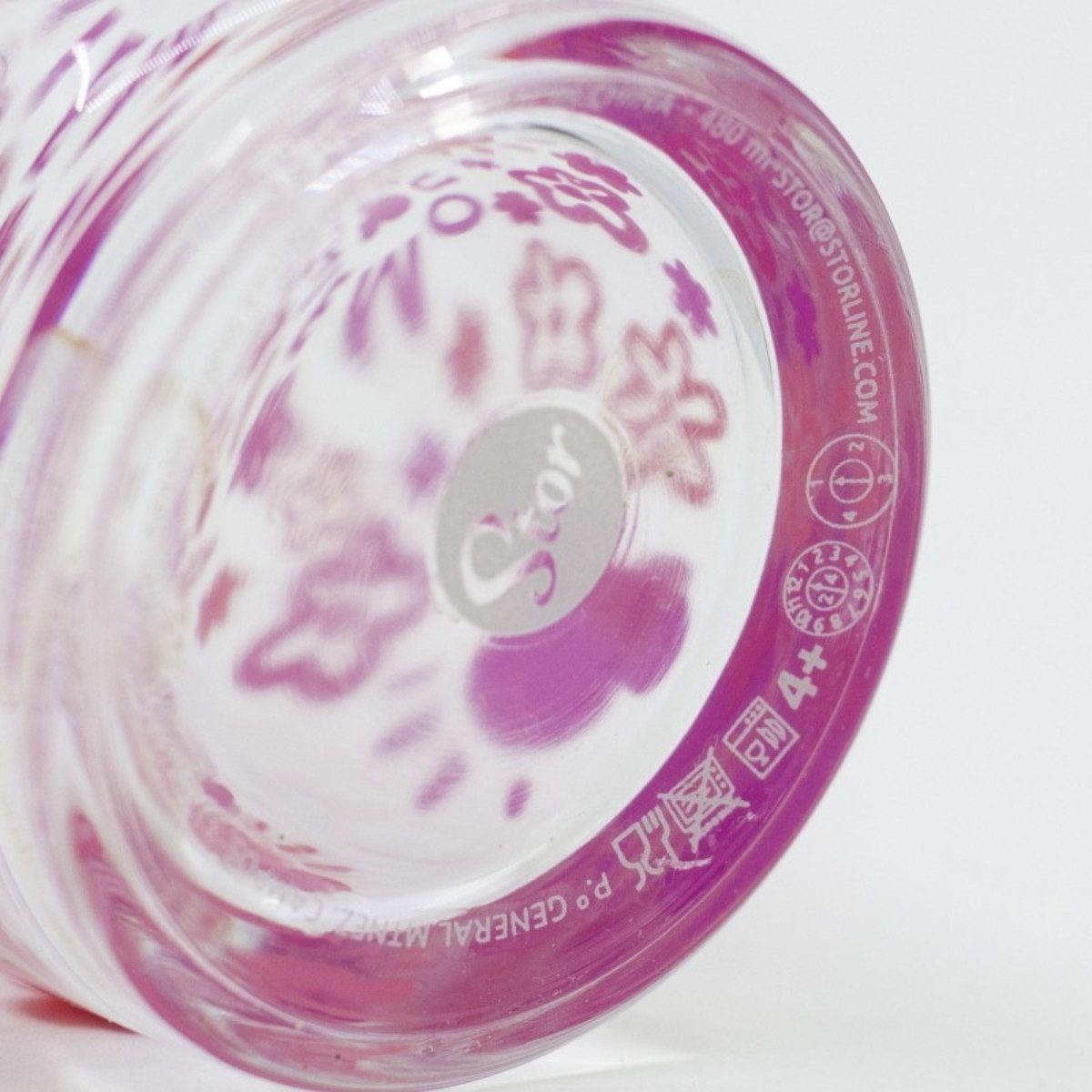 Disney Minnie Mouse Glas Glas 480 ml mit 2 Edelstahl Trinkhalmen, 3-tlg., Glas