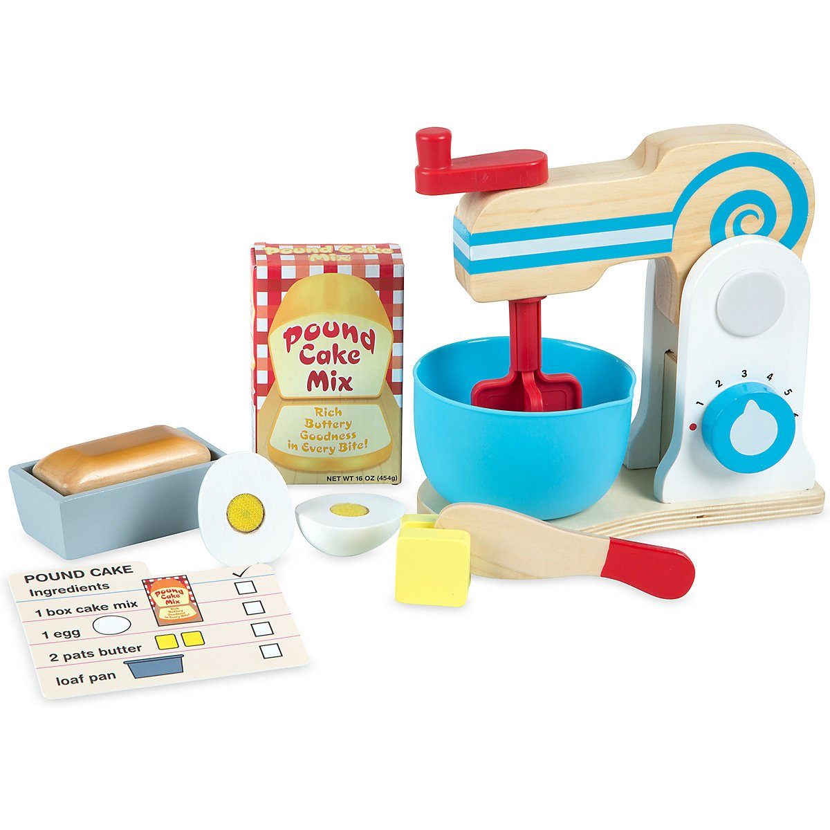 Melissa & Doug Kinder-Küchenset Mixer-Set aus Holz