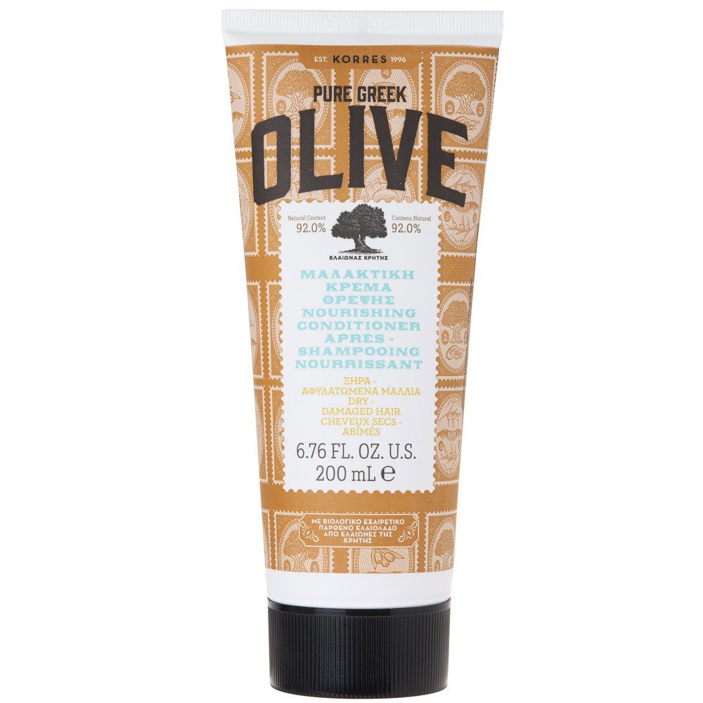 Korres Haarspülung Pure Greek Olive, Olivgrün, 200 ml