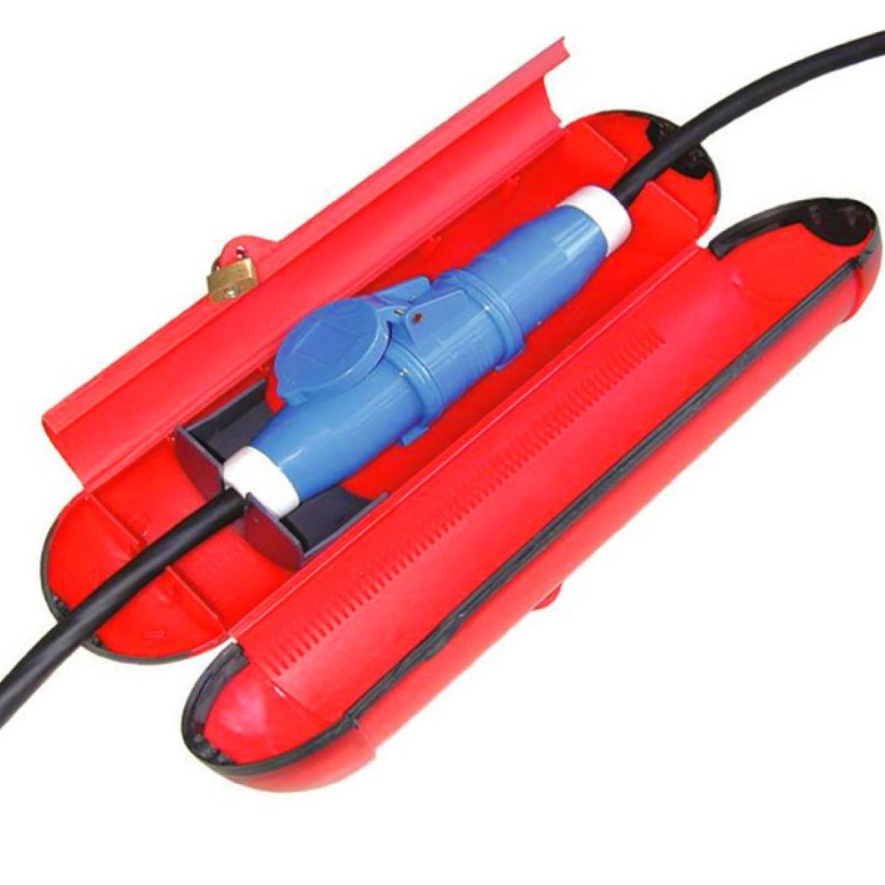 HABA B.V. Kabelbox Kabelsafe Kabelbox CEE + Schuko Silikondichtung mit Schloss Wohnmobil