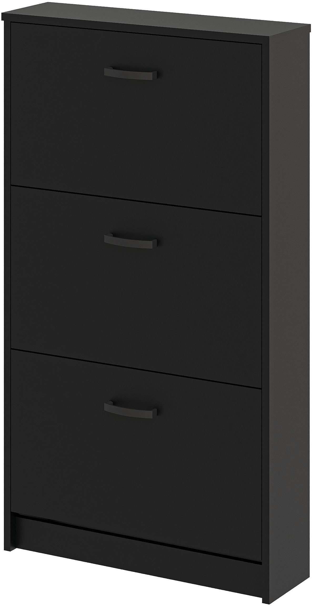 FMD Schuhschrank Step 3 Breite 58,5 cm, Tief 17 cm, mit 3 Klappen, Schuhkip günstig online kaufen