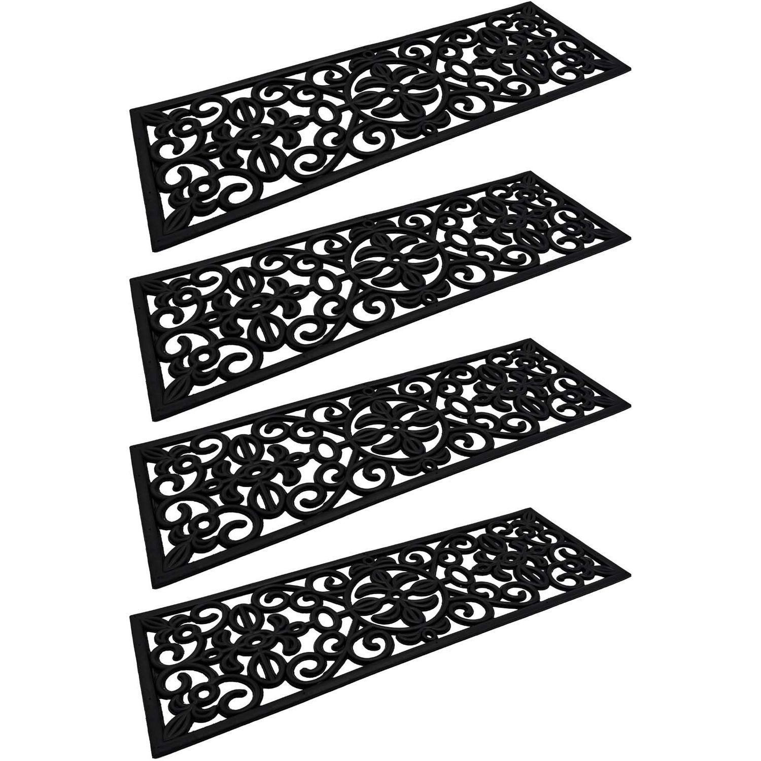 BURI Fußmatte Stufenmatte Gussoptik Treppe Fußmatte günstig online kaufen