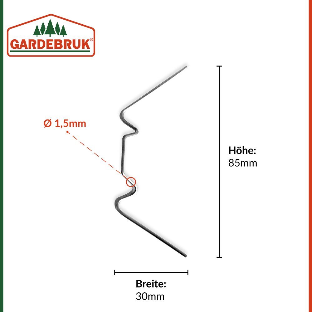 Deuba Gewächshaus, Gewächshausklammern rostfrei 50 Stück