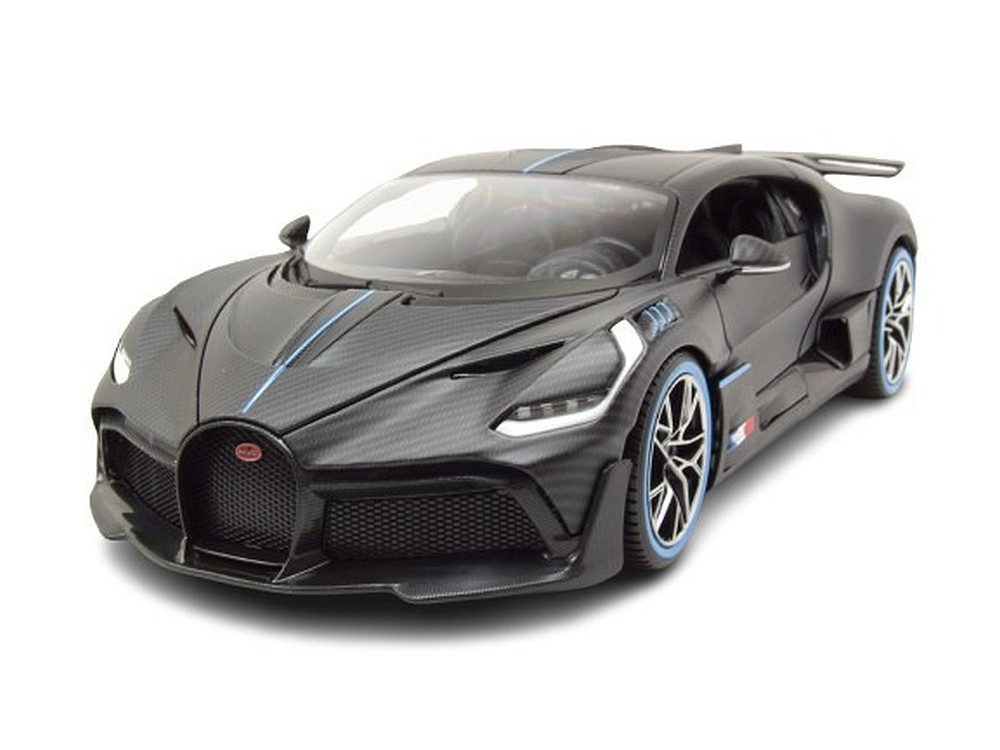 Bburago Modellauto Bugatti Divo Carbon Version 50 Jahre Bburago, Maßstab 1:18