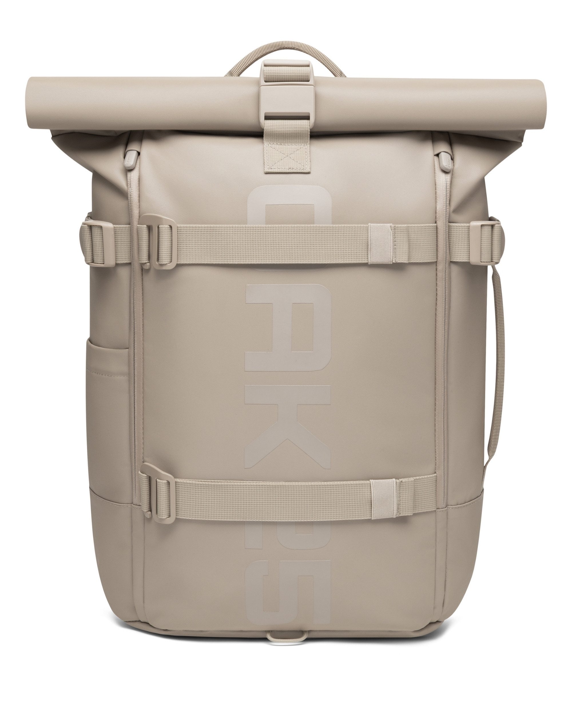 OAK25 Cityrucksack Luminite Rolltop Rucksack reflektierend (1-tlg), Roll Top Backpack mit Laptopfach bis 16 Zoll, wasserabweisend