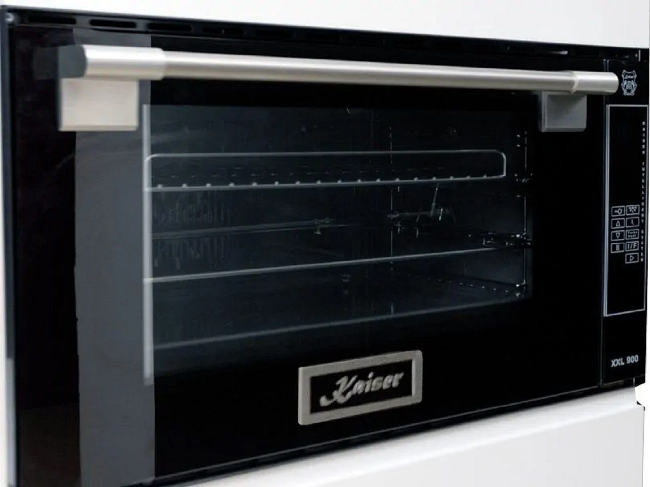Kaiser Küchengeräte Backofen EH 9309+WK 2000 Em, mit 1-fach-Teleskopauszug, Einbau Backofen 90 cm 105L+Retro Wasserkocher