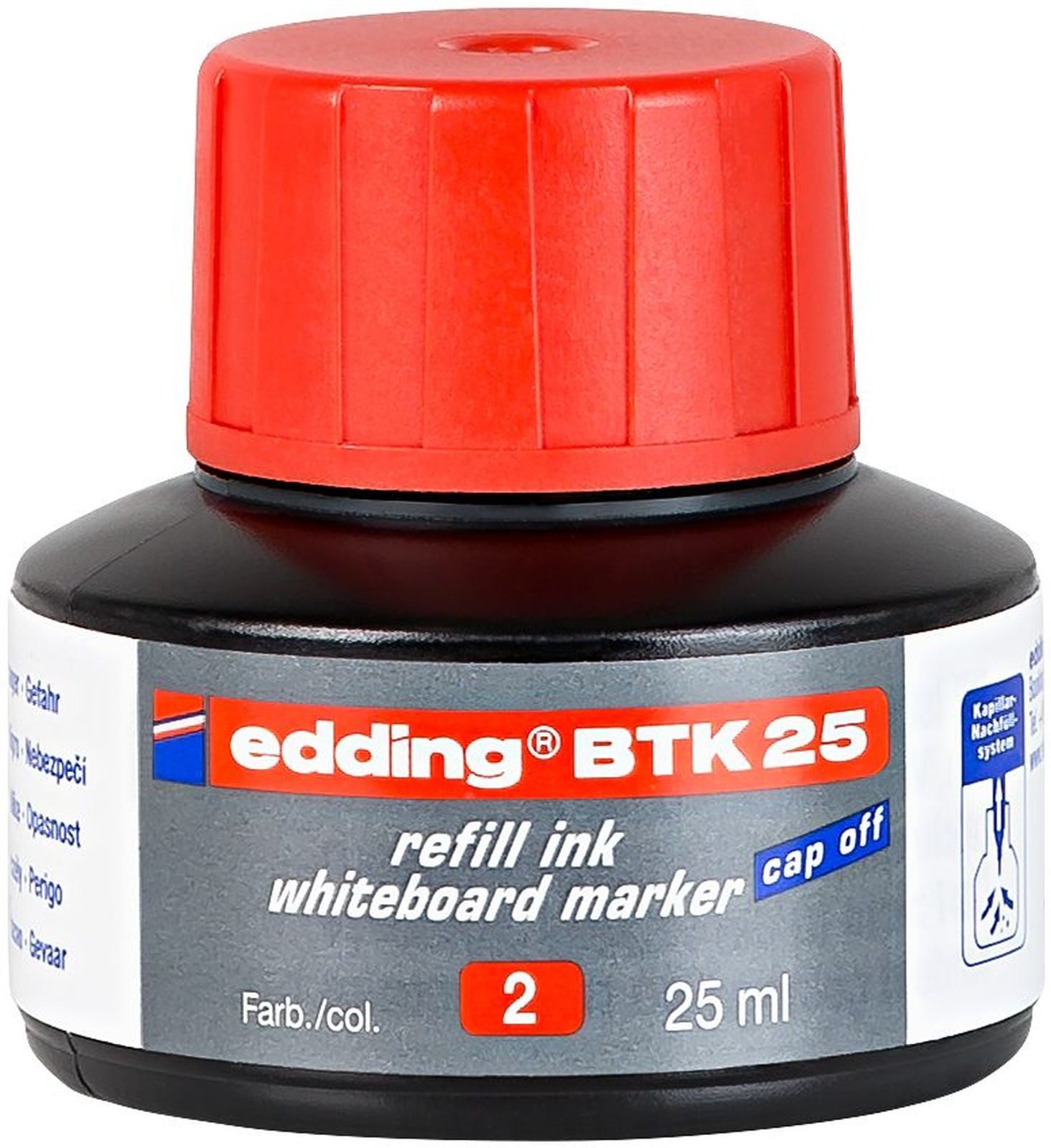 edding Füllhalter Nachfülltinte edding BTK 25 für edding Boardmarker 25ml rot