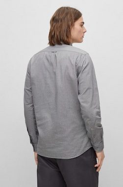 BOSS ORANGE Langarmshirt Rickert (1-tlg) mit Label-Stickerei auf der Brust