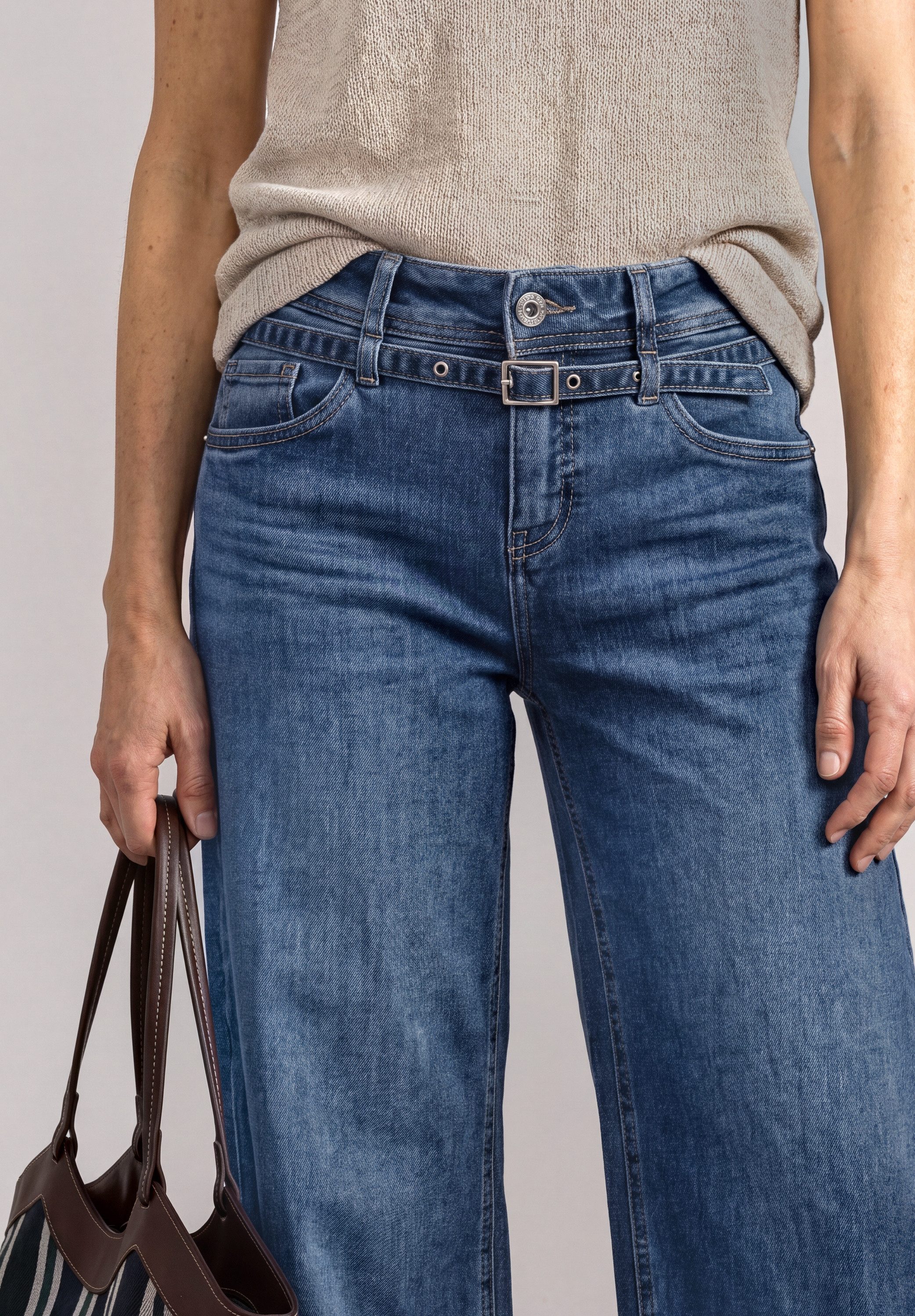 STREET ONE Loose-fit-Jeans in 7/8-Länge