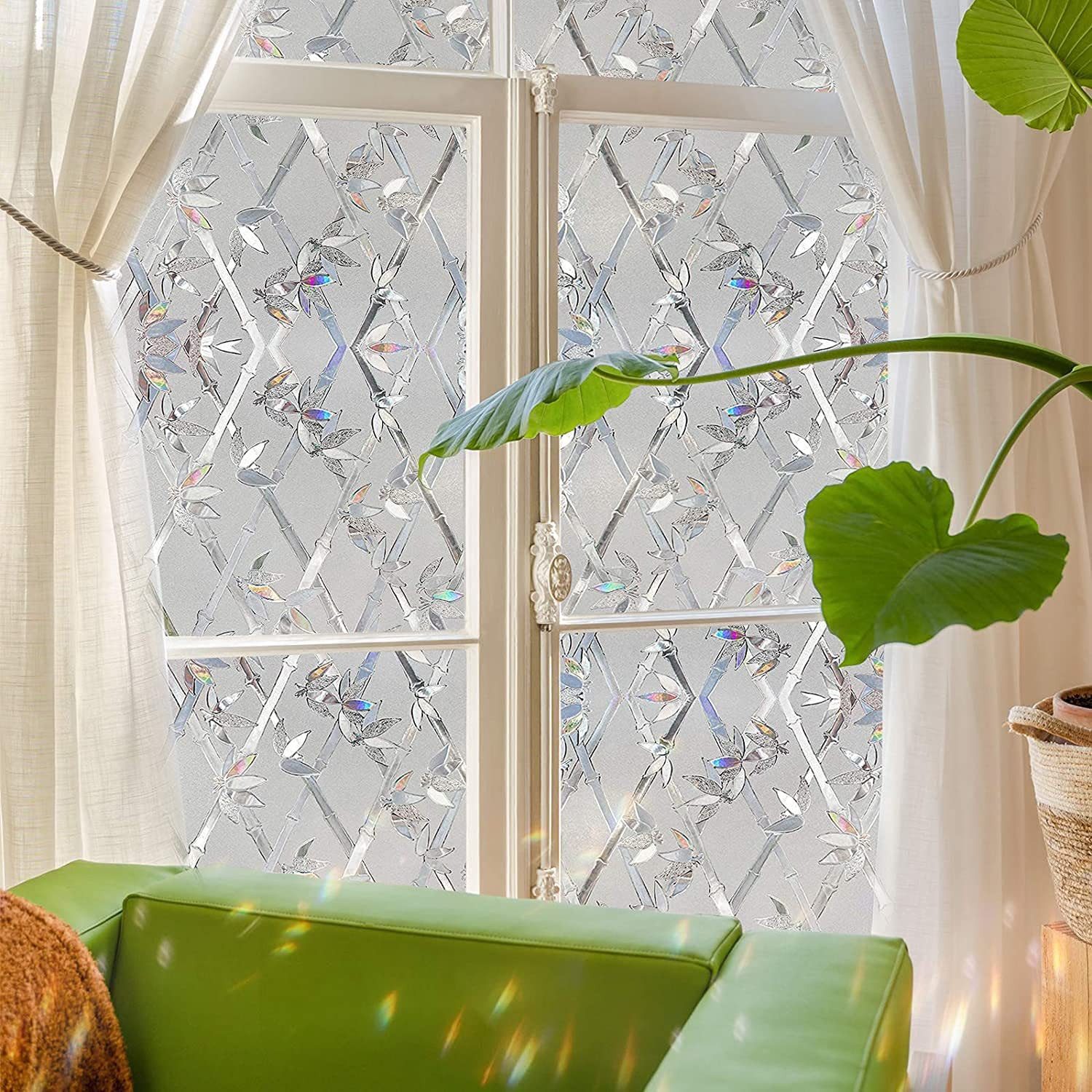 Coonoor Fensterfolie Mattes blumenfensterfolien, 3D Fensterfolie, günstig online kaufen