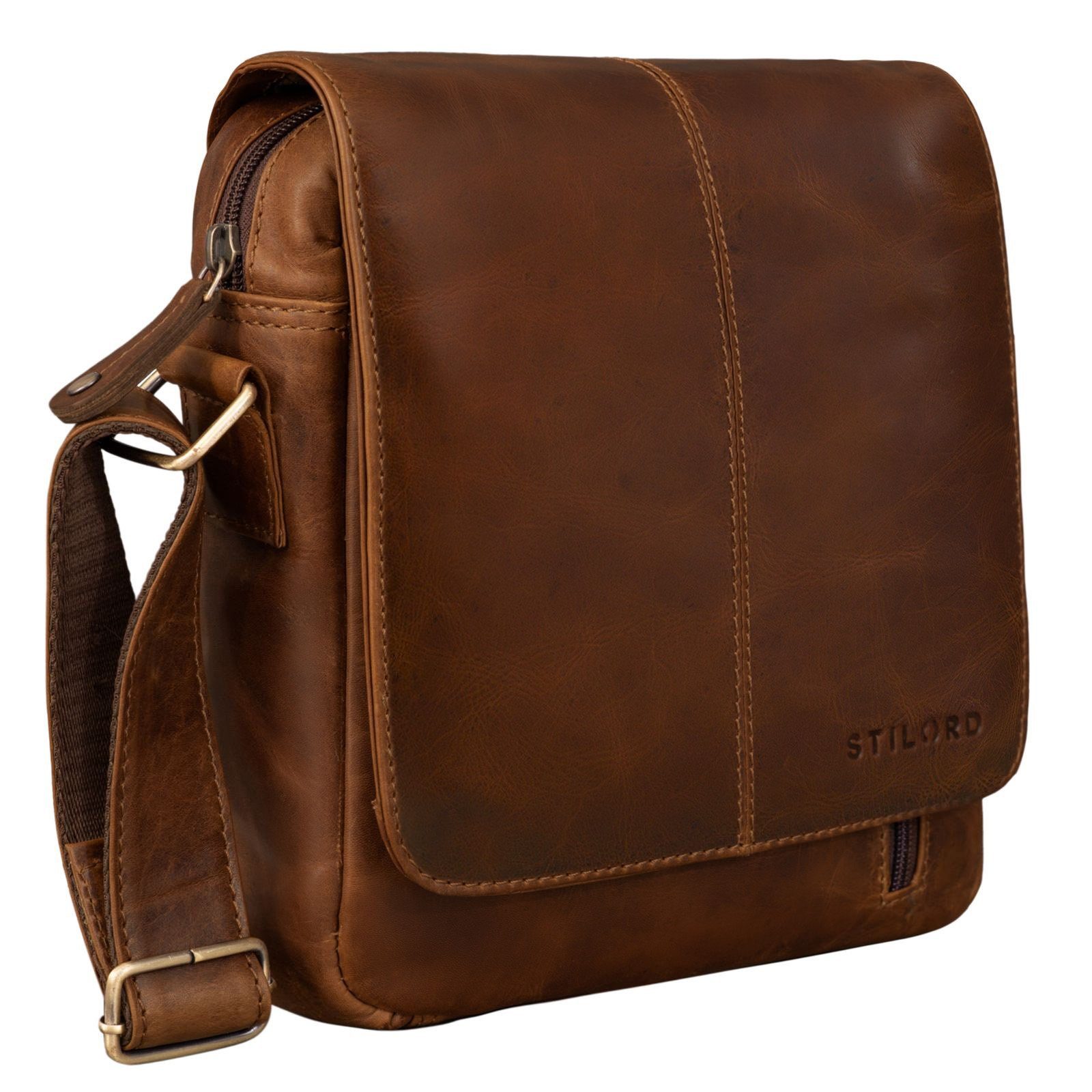 Schultertasche "Matt" Herrenhandtasche Leder Umhängetasche Männner Vintage