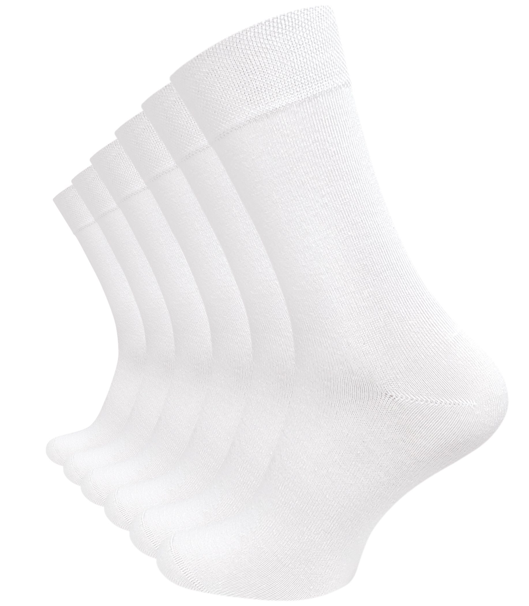 Cotton Prime® Basicsocken ohne Gummibund (6-Paar) weiche Baumwollqualität