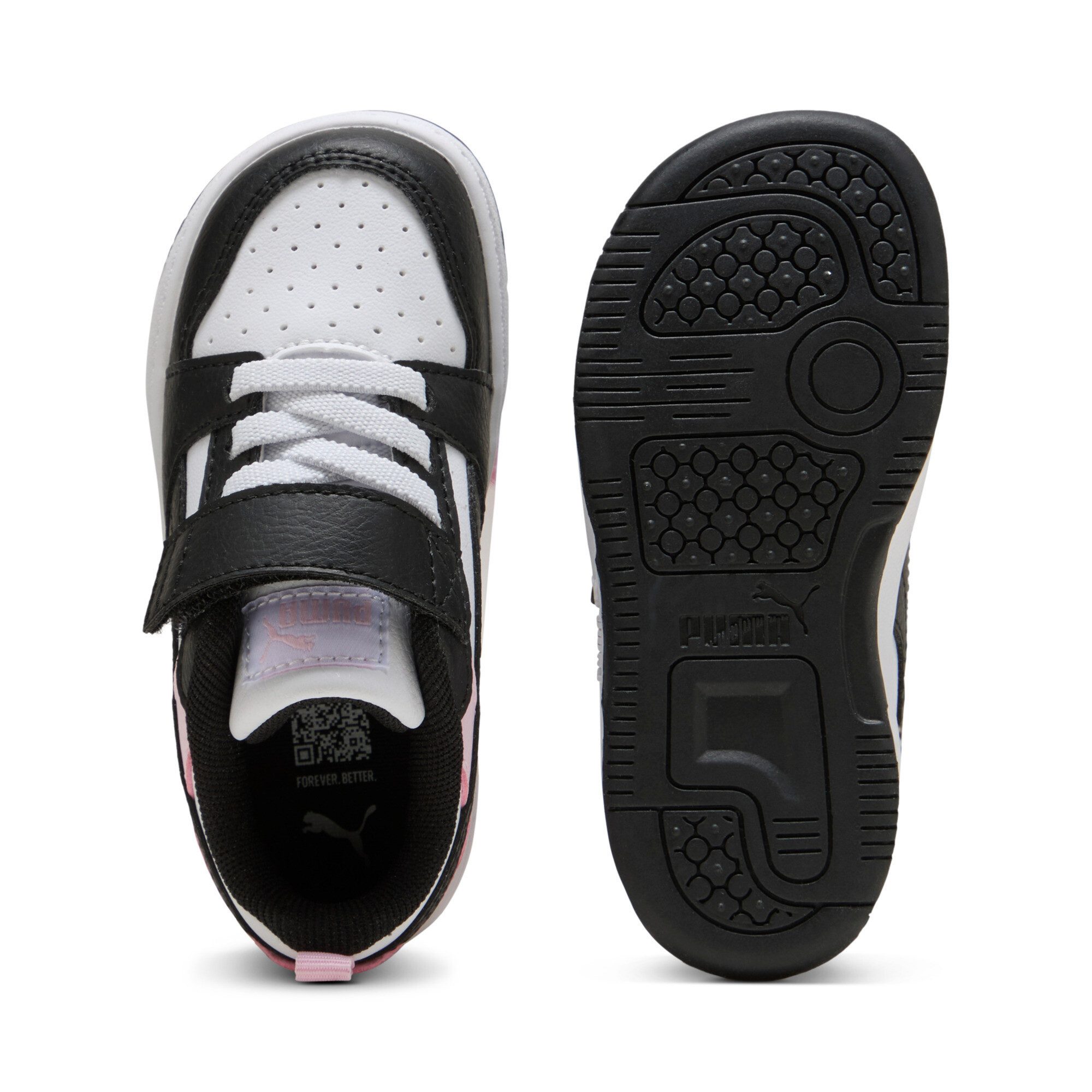 PUMA REBOUND V6 LO AC+ INF Sneaker (für Kinder) mit Klettverschluss, weiche Einlegesohle, profilierte Gummilaufsohle – Bild 4 von 5