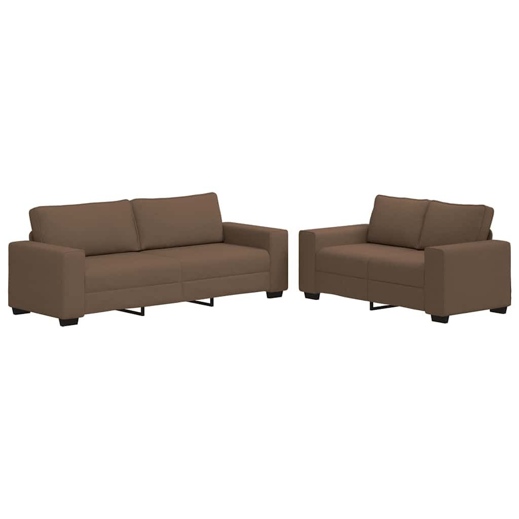 vidaXL Sofa 2-tlg. Sofagarnitur mit Kissen günstig online kaufen