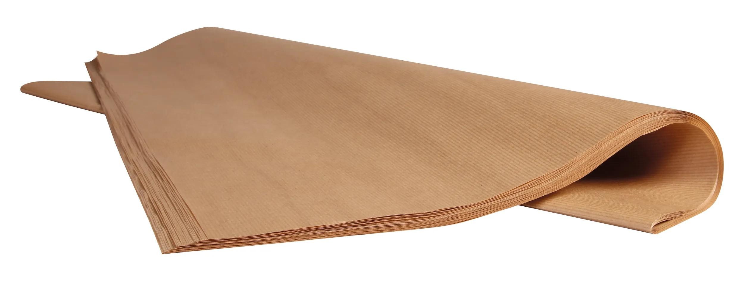 CLAIREFONTAINE Zeichenpapier Kraftpapier gerippt 60g, 25 Bogen 1x0,70m Kraft braun 895771C, Geschenkpapiere und Verpackung
