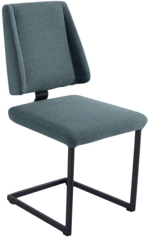 K+W Komfort & Wohnen Freischwinger Longbeach (1 St), mit Gestell und Abstandshalter in Metall schwarz Struktur, Sitzkomfort