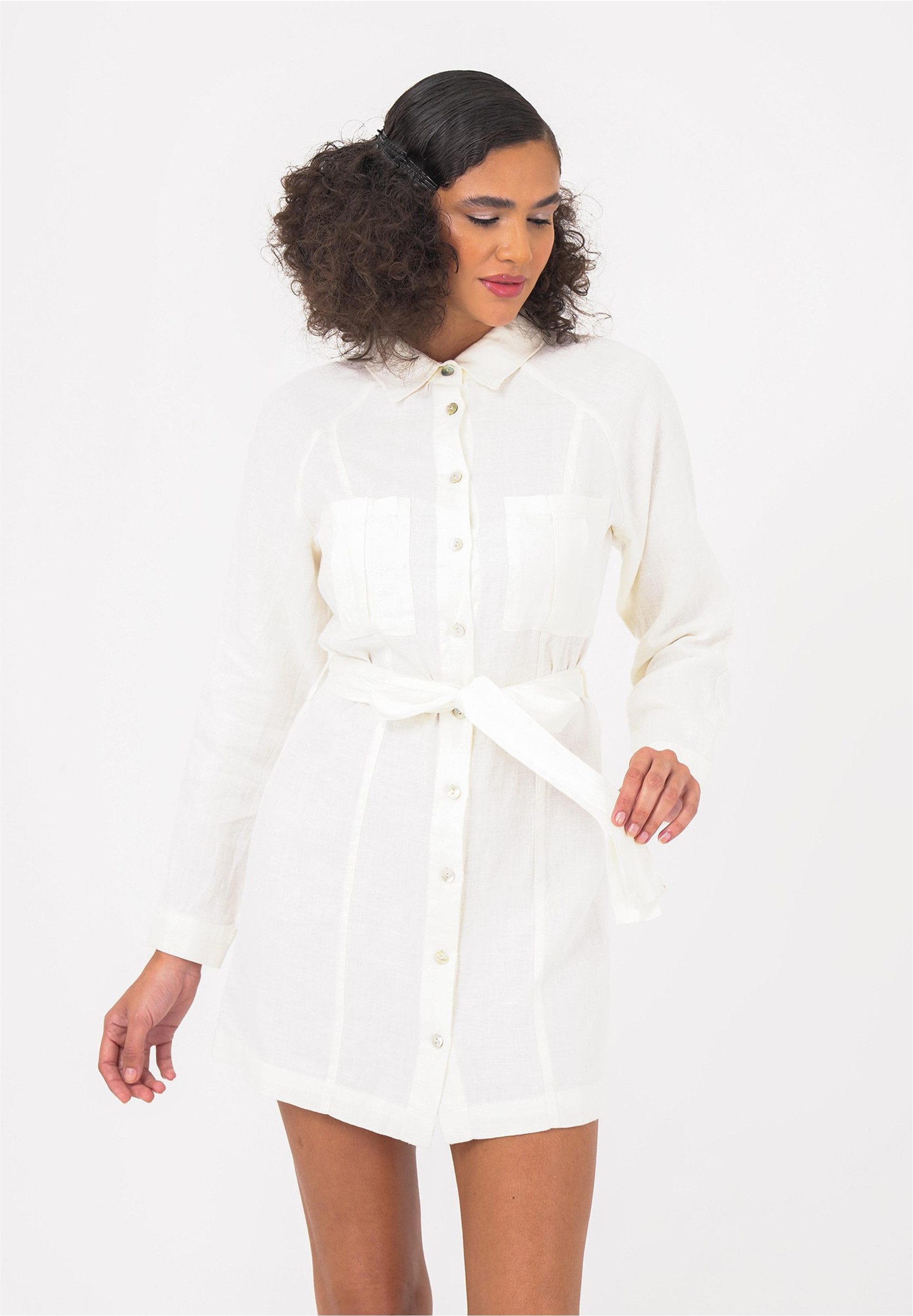 freshlions Jerseykleid Belinda (1-tlg) mit praktischem Bindeband günstig online kaufen