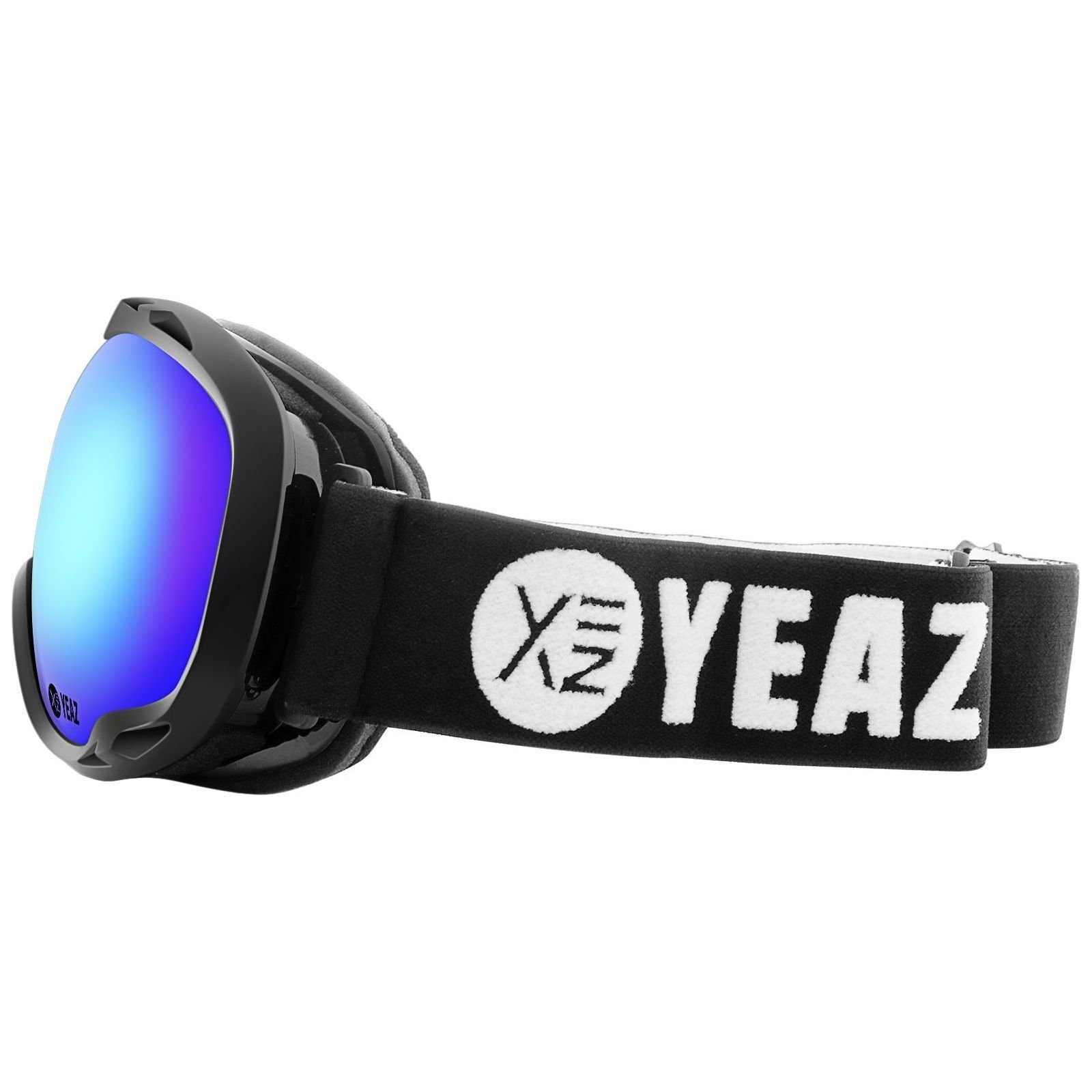 YEAZ Skibrille CLIFF Ski- Snowboardbrille schwarz, Premium-Ski- und Snowboardbrille für Erwachsene und Jugendliche