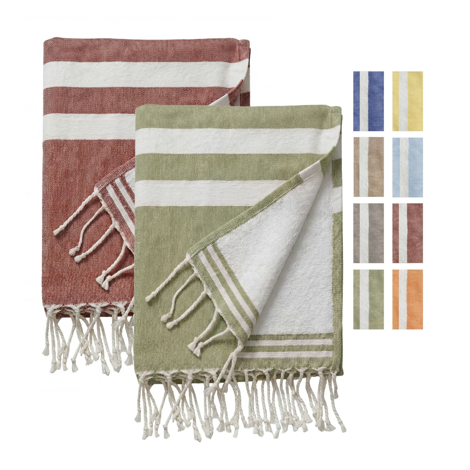 furora HOLIDAY Badetuch Saunahandtuch 100x200 cm Frottier - Badetuch XXL Strandhandtuch Groß, Frottee und Badetuch zugleich aus 100% Baumwolle in brillanten Farben