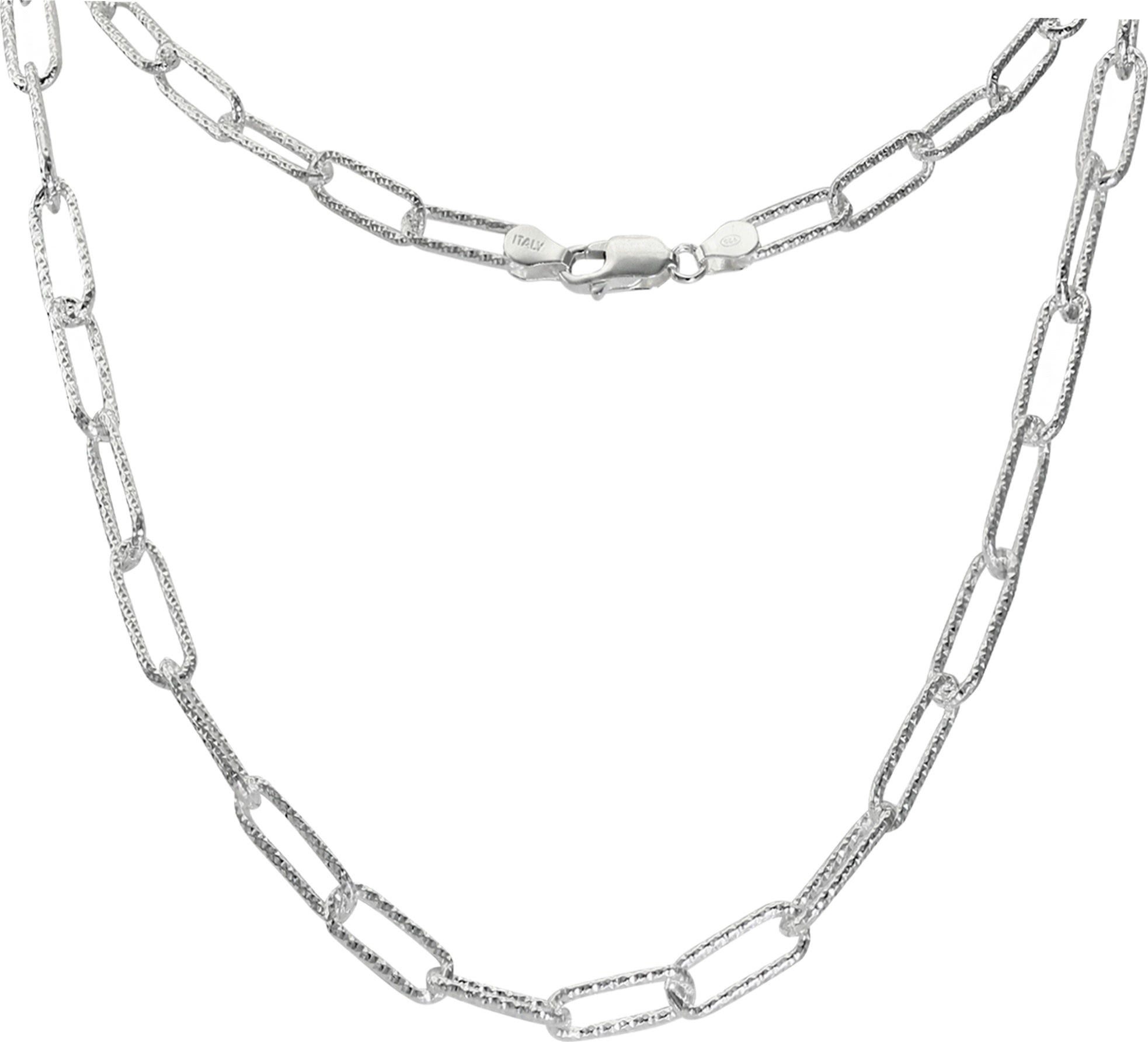 SilberDream Silberkette SilberDream Anker Kette Gliederkette 925, Halsketten (Glieder) ca. 46cm, 925 Sterling Silber, Farbe: silber, Mad