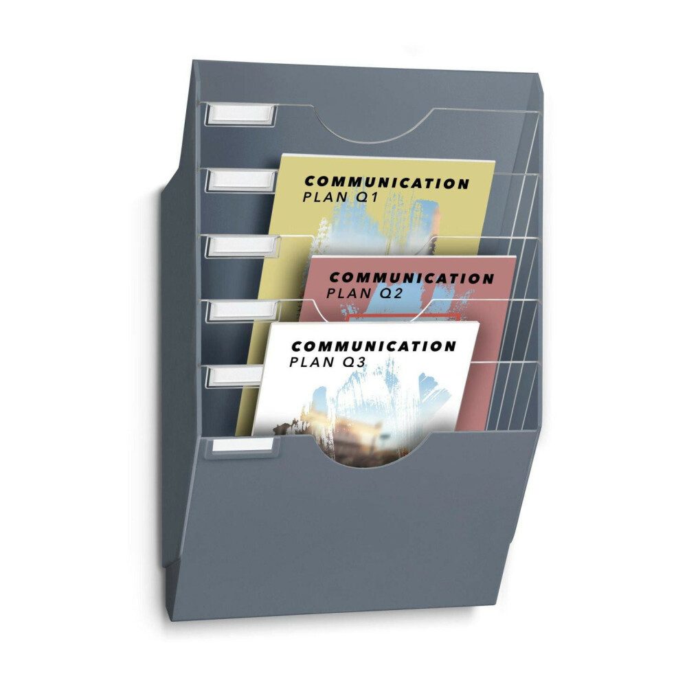 CEP Stehsammler CEP Wand-Prospekthalter - 24x32cm - Sturmgrau
