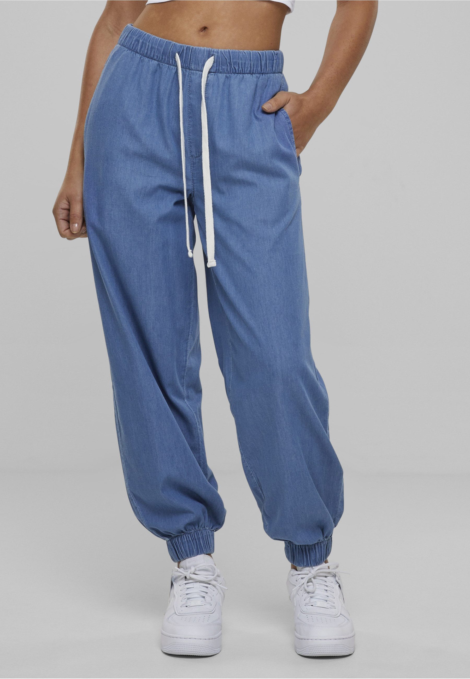 URBAN CLASSICS Jogginghose Urban Classics Damen Ladies Light Denim Jogpants (1-tlg)