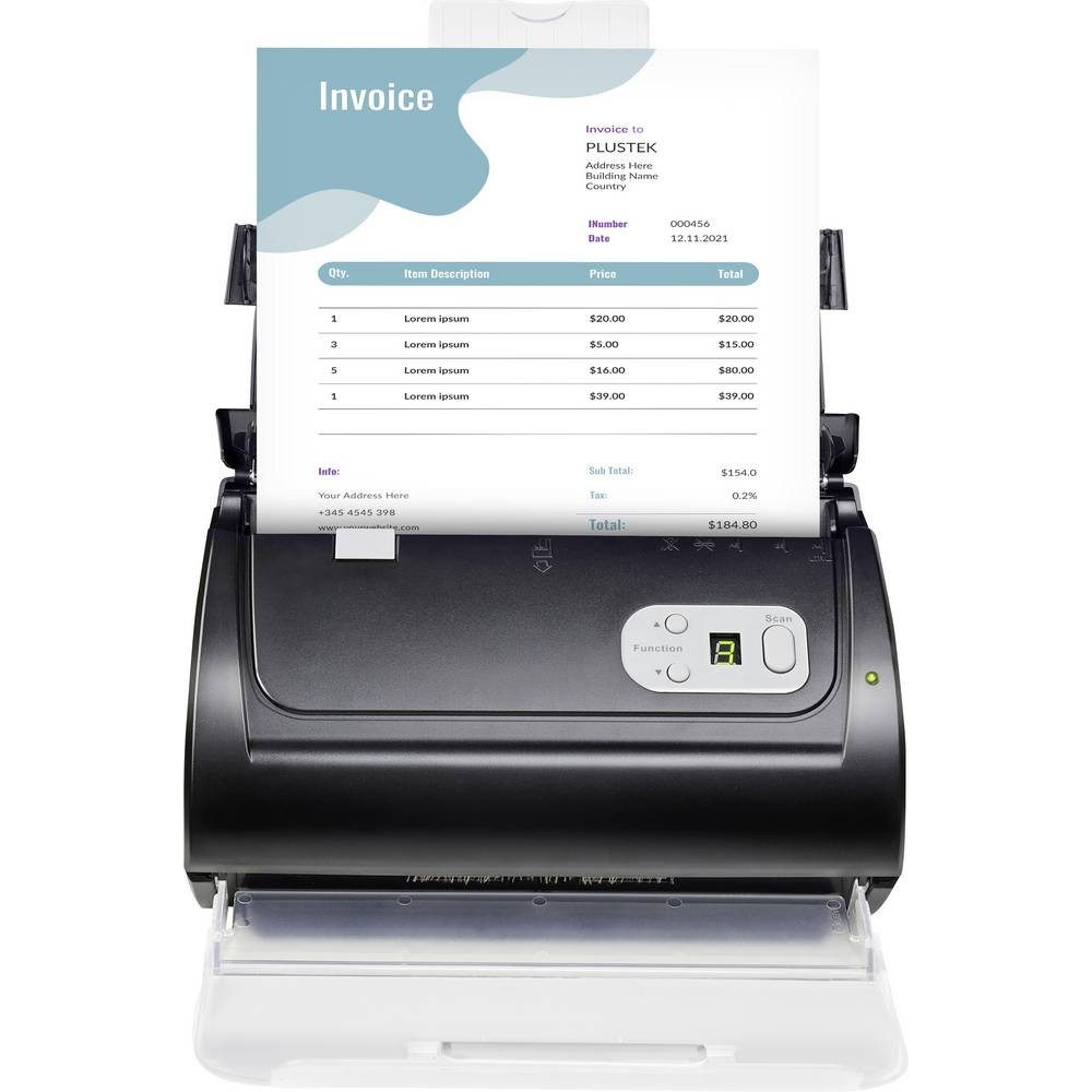 Plustek SmartOffice PS288 Plus Dokumentenscanner 216 x 5080 mm 600 x 1200 dpi Dokumentenscanner, (LED-Beleuchtung)