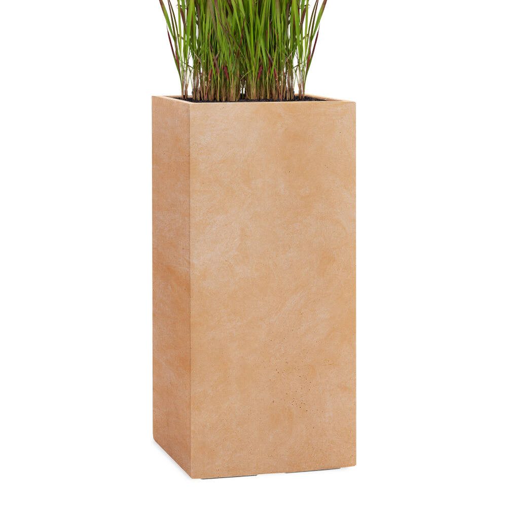 Pflanzwerk® Pflanzkübel TOWER Premium Blumenkübel Pflanzsäule Fiberglas mit Lotus-Effekt