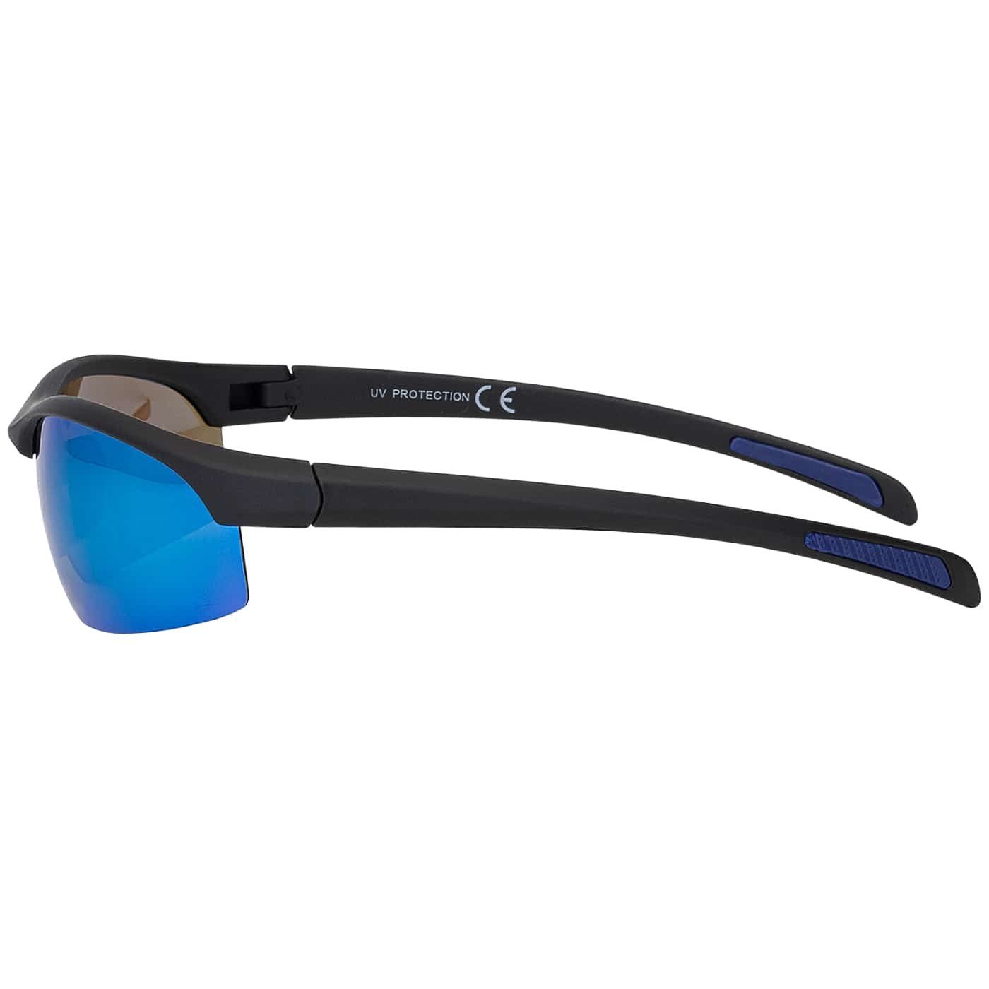 (1-St), Unisex BEZLIT Sonnenbrille, roten grünen, Eyewear schwarzen Linsen und blauen Sportliche Designer Sportbrille mit