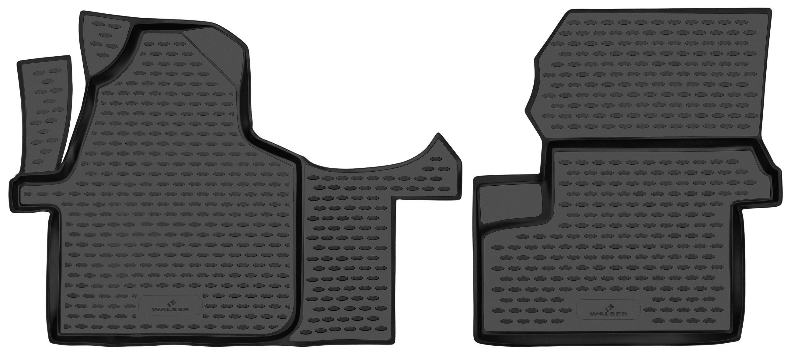 WALSER Kofferraumwanne Automatte Passform XTR (2 St), für VW CRAFTER 30-35 Bus (2E_), CRAFTER 30-50 Kasten (2E_), CRAFTER 30-50 Pritsche/Fahrgestell (2F_) VW CRAFTER 30-35 Bus (2E_) 04/2006-12/2016, VW CRAFTER 30-50 Kasten (2E_) 04/2006-12/2016, VW CRAFTER 30-50 Pritsche/Fahrgestell (2F_) 04/2006-12/2016