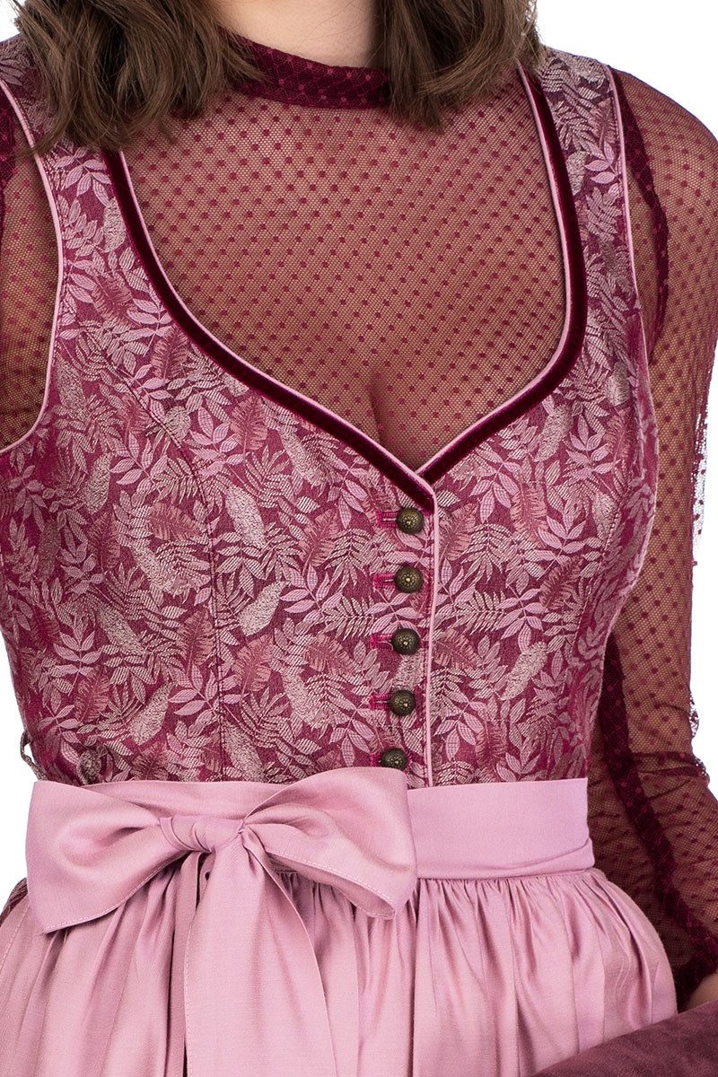 MarJo Dirndl Midi Dirndl 2tlg. - AMELIE - wine/rosenholz günstig online kaufen