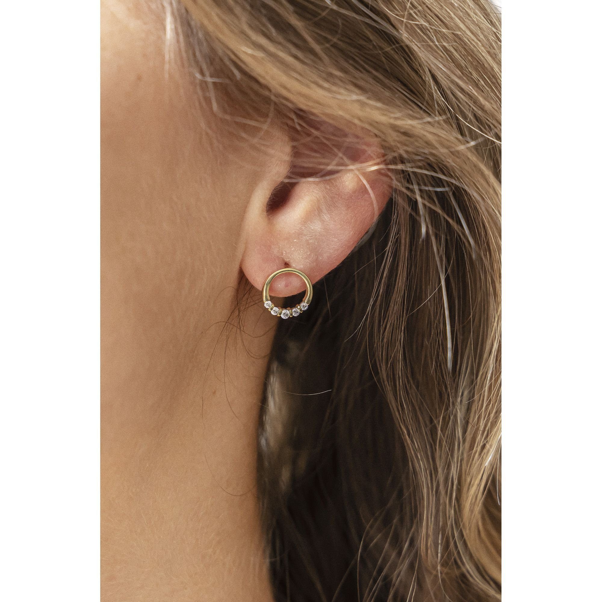 CELESTA Paar Ohrstecker 375/- Gelbgold Zirkonia