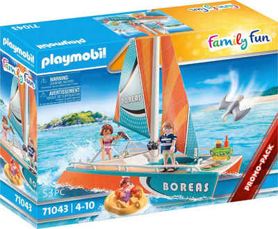 Playmobil® Konstruktions-Spielset Katamaran (71043), Family Fun, (53 St), Made in Europe