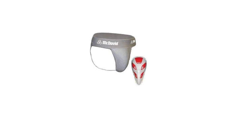 McDavid Armschoner SUSPENSORIUM HEXMESH FLEXCUP GRAU