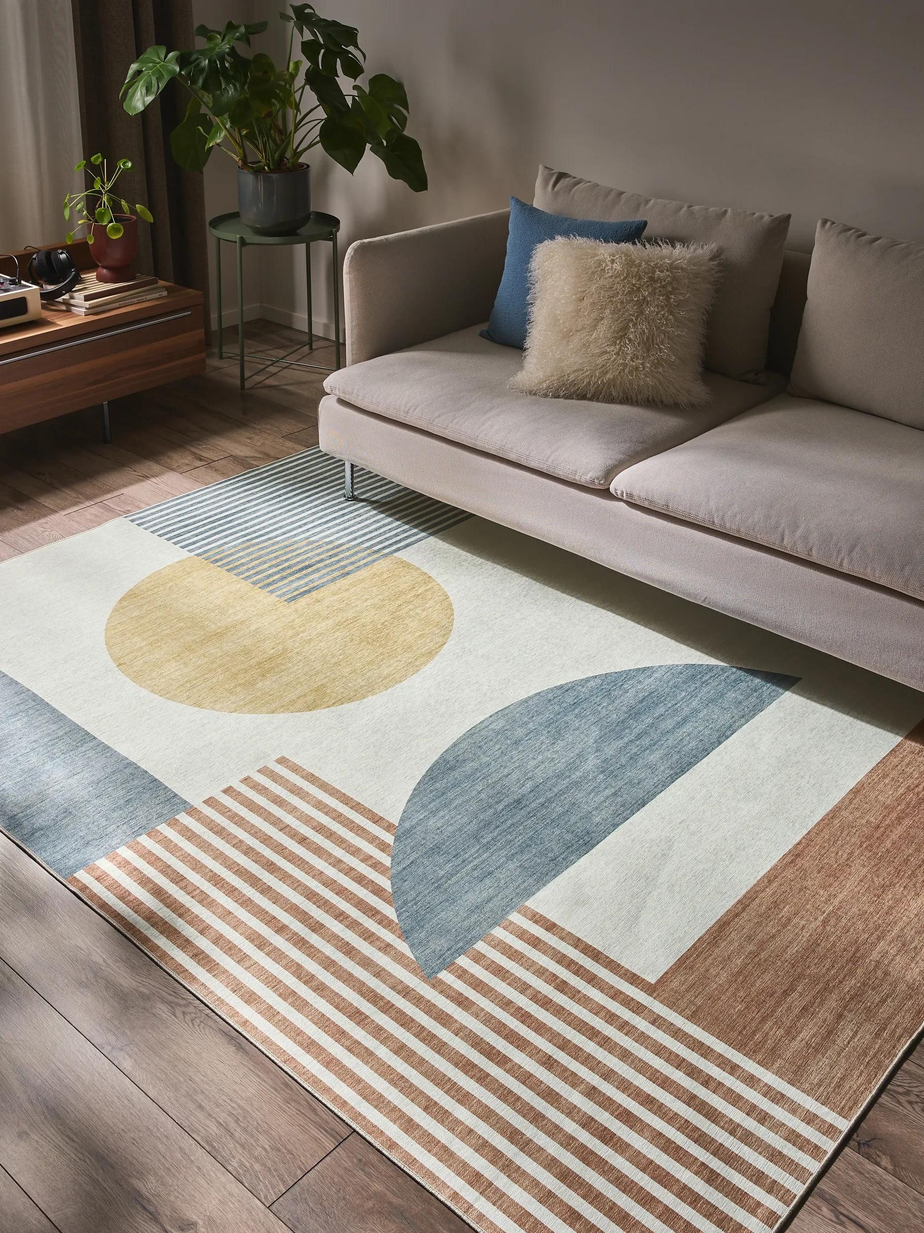 benuta Teppich Laury, rechteckig, Höhe: 5 mm, Teppich Wohnzimmer, Schlafzimmer, Esszimmer, Flur, Kunstfaser, Cozy