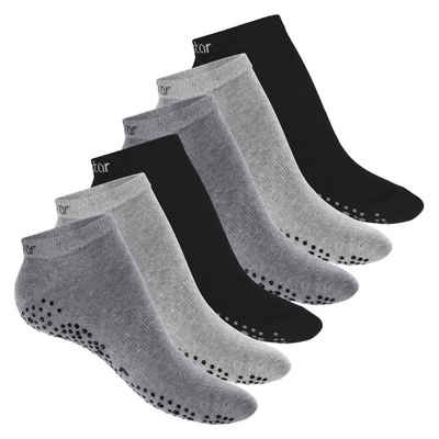 celodoro Sportsocken Damen Pilates & Yoga Sneaker Socken mit ABS (6 Paar)