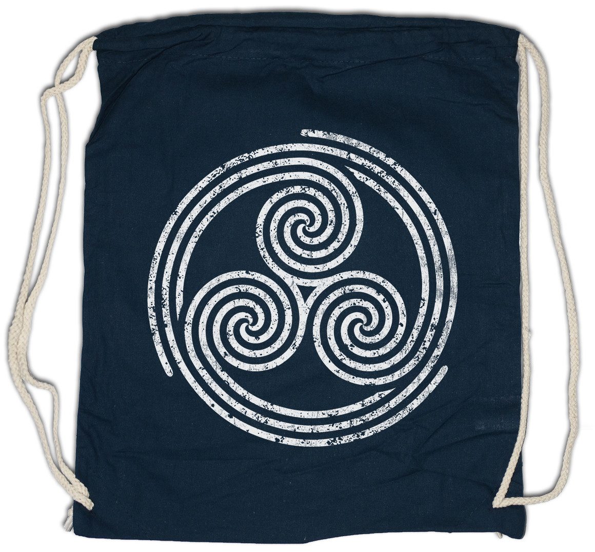 Turnbeutel Triskelion Symbol II Turnbeutel Nordic Celtic Kelten Knoten Vikings