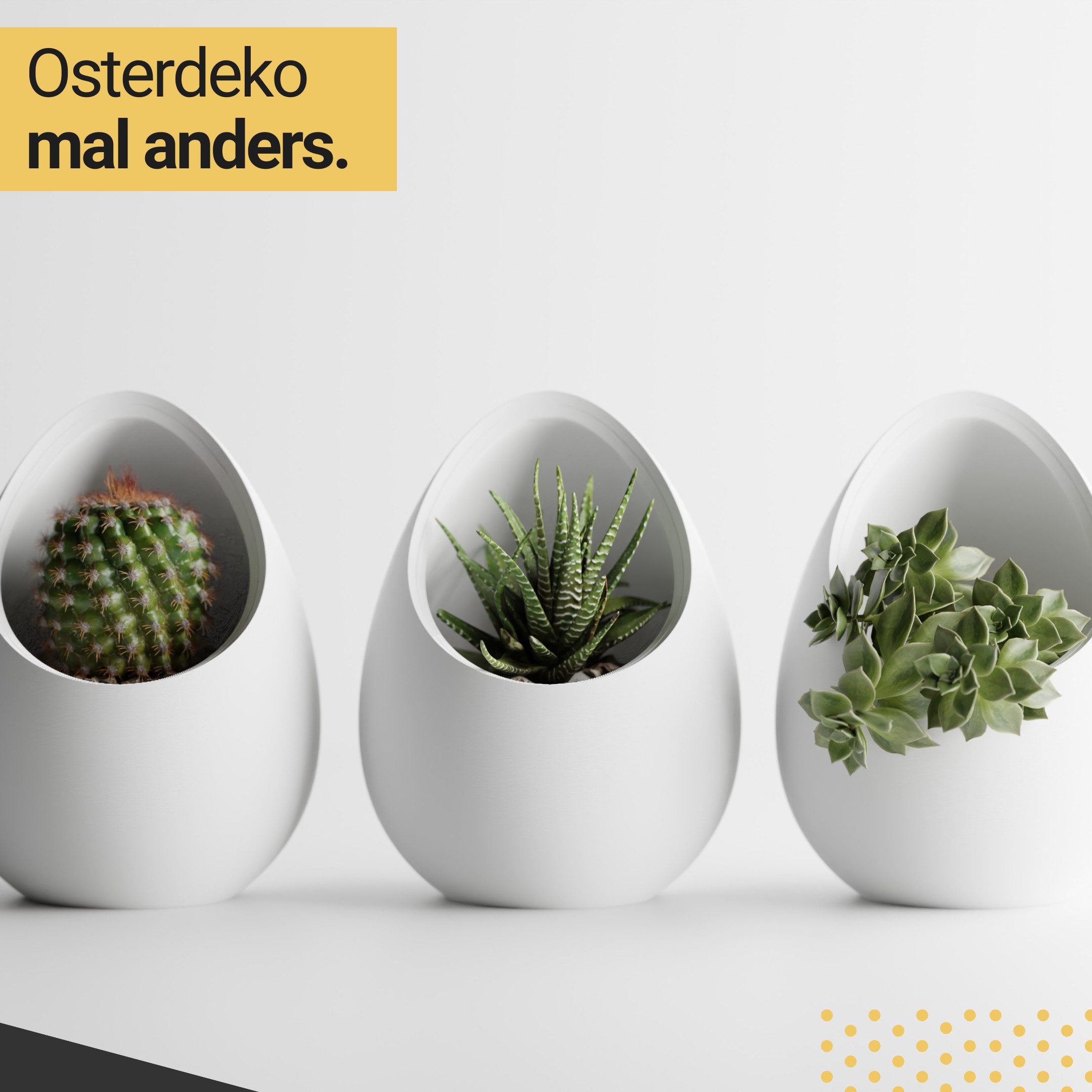 Shapes - Decorations Blumentopf Nuvia Planter – Inspired by the idea of a nest. (Topf und Einsatz), Two-Tone Design