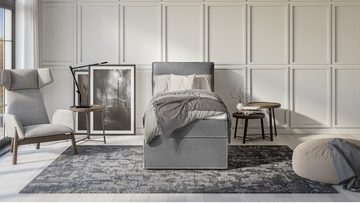 S-Style Möbel Boxspringbett Plaza, mit Topper und zwei Bettkästen