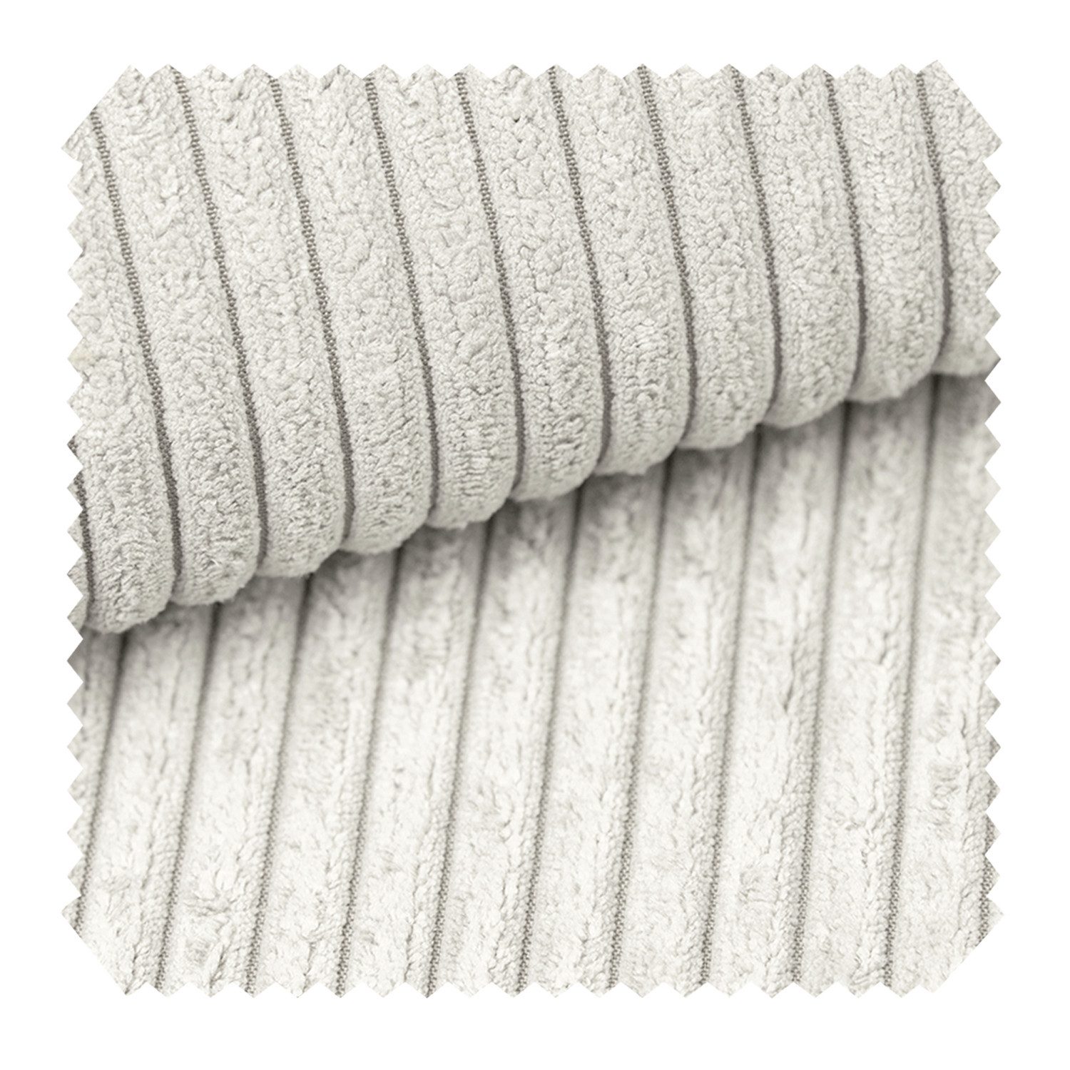 novely® Stoff PORTO - Polsterstoff in Breitcord-Optik - Ultraweicher Möbelstoff, Samtige Haptik, Reißfest, Fusselfrei, Robust, Meterware, 1lfm