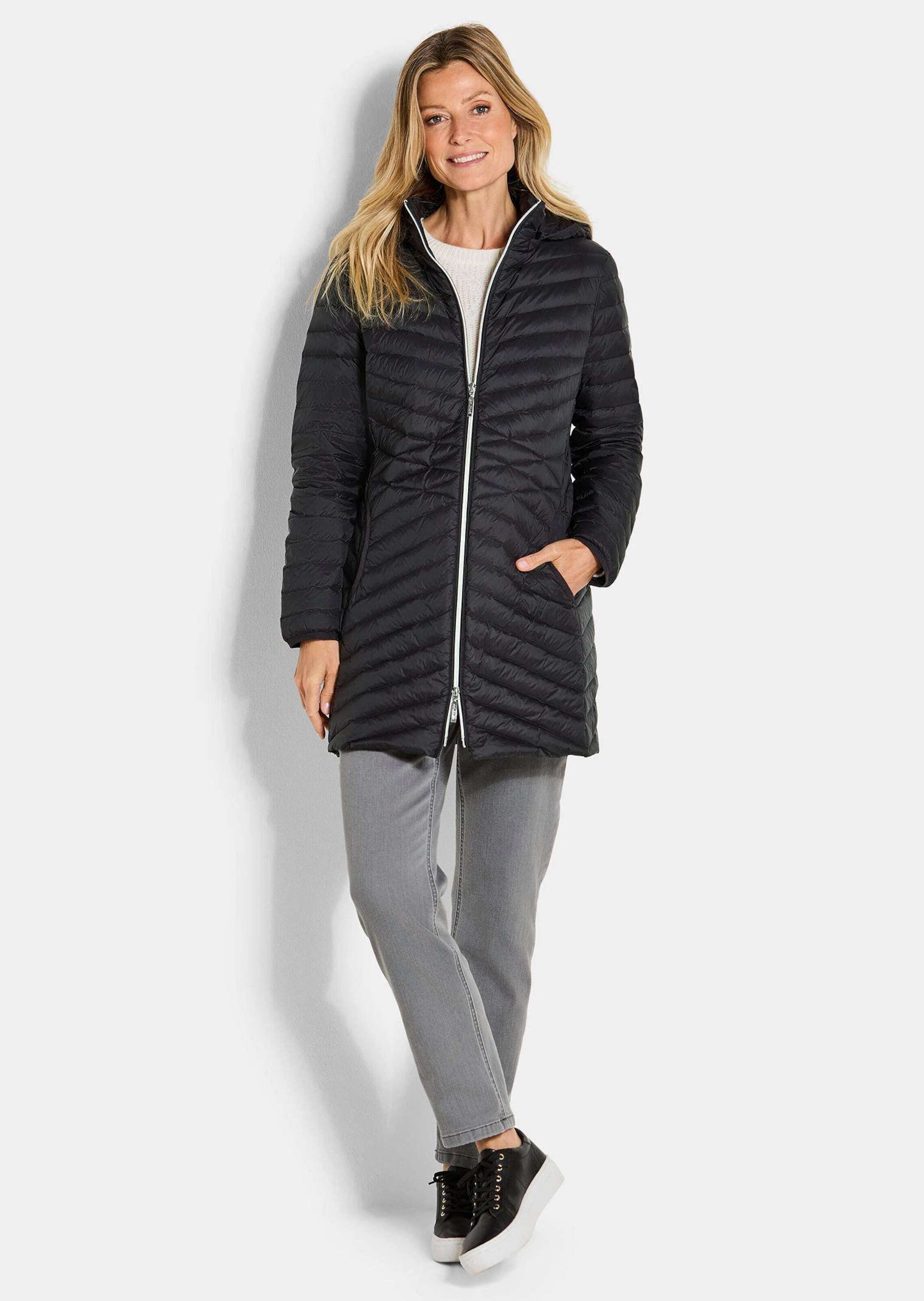 GOLDNER Winterjacke Kurzgröße: Gefütterter langer Mantel günstig online kaufen