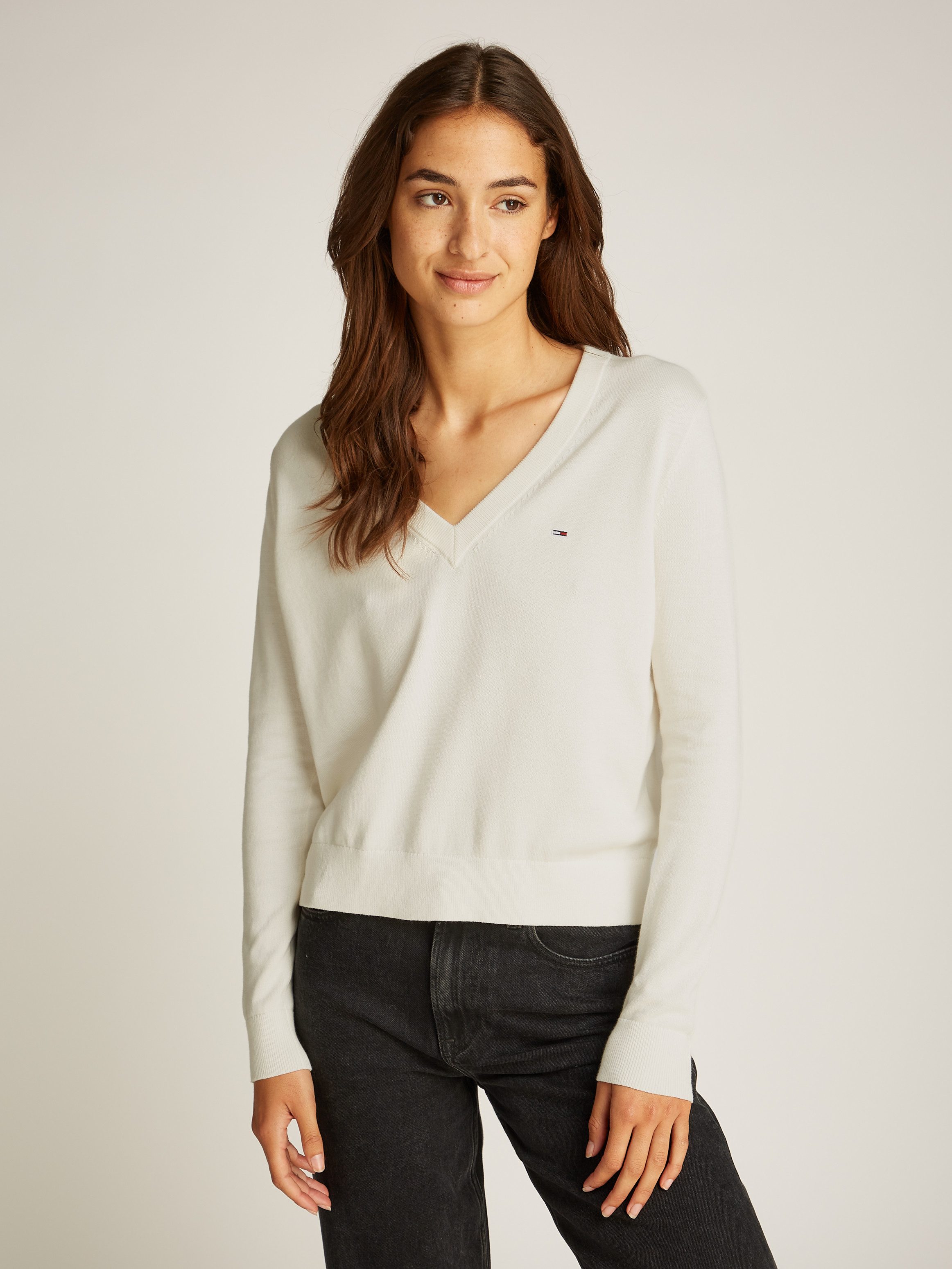 V-Ausschnitt-Pullover TJW ESSENTIAL VNECK SWEATER EXT