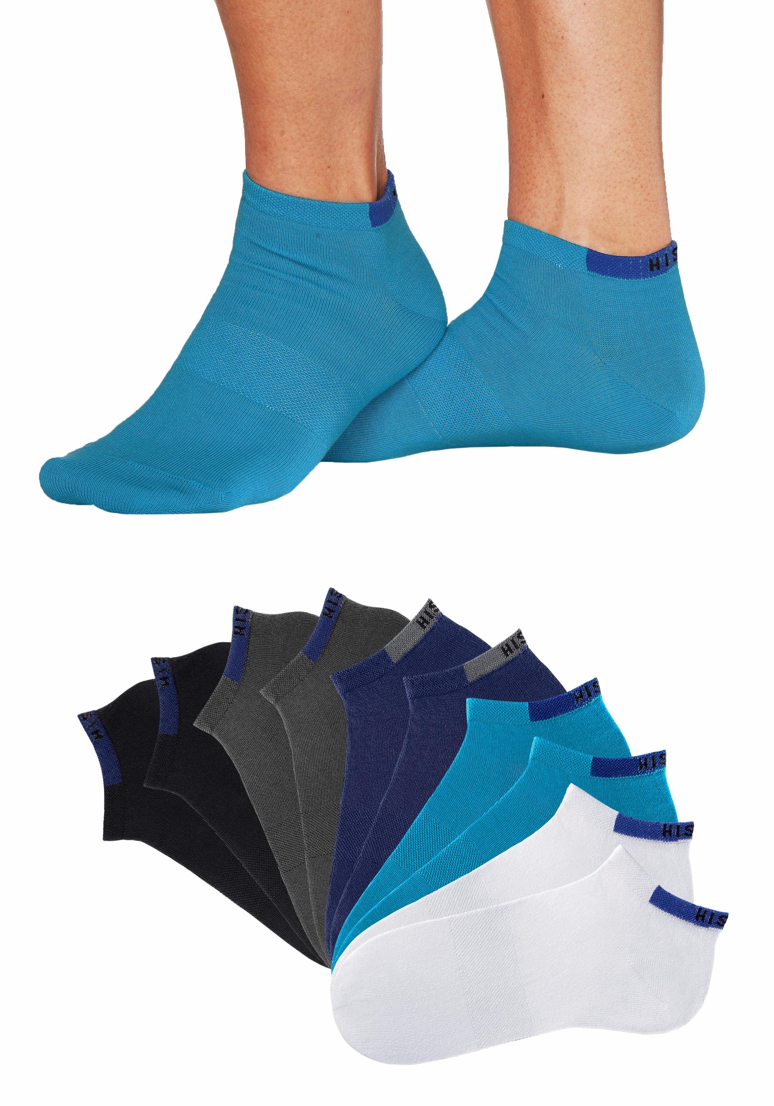 H.I.S Sneakersocken (Packung, 10-Paar) mit verstärkten Belastungszonen