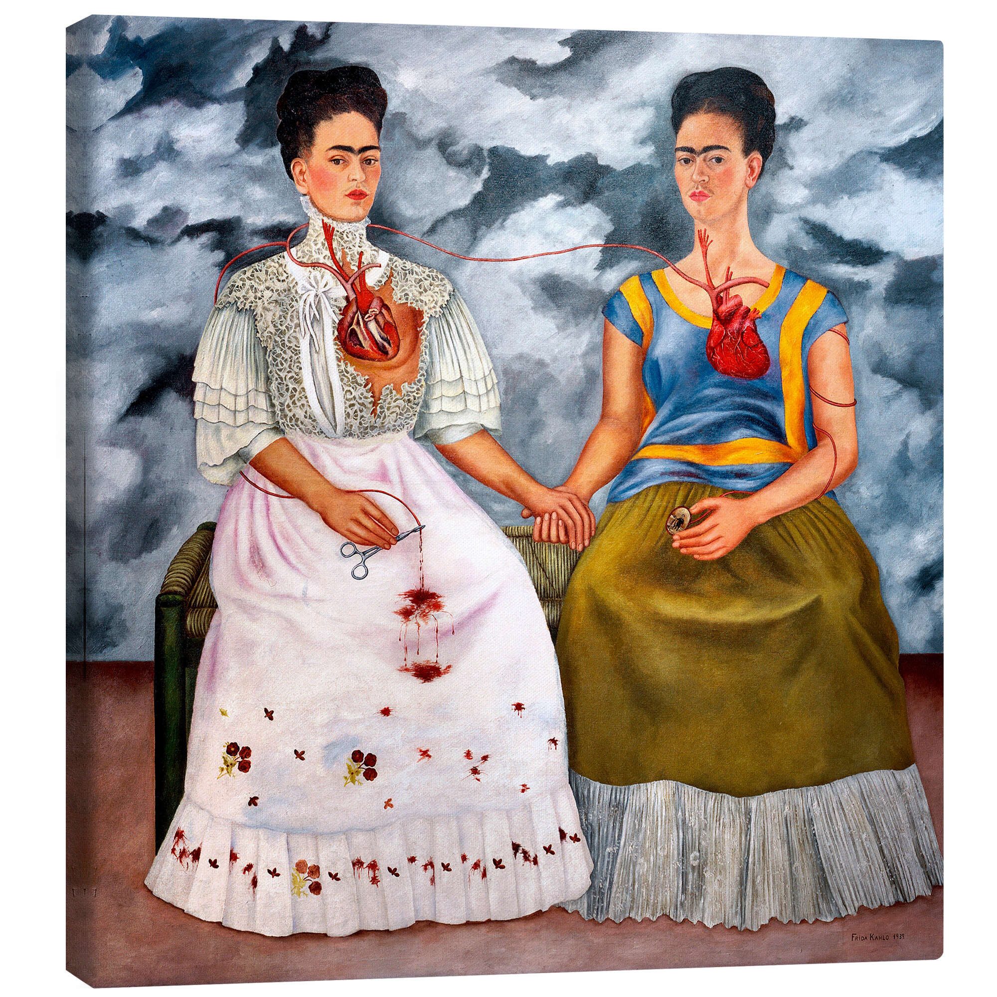 Posterlounge Wandbild Die zwei Fridas, 1939, Frida Kahlo, erhältlich als Poster, Leinwandbild, Wandsticker oder Acrylglasbild